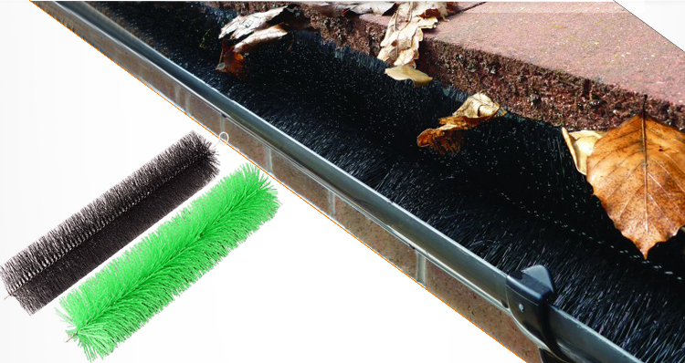 Black Nylon Gutter Guard Brush