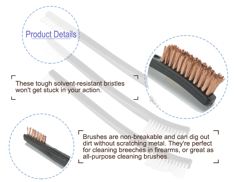Bronze Gun Cleaning Brush detail
