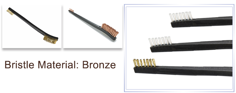 Plastic Handle Bronze Gun Brush