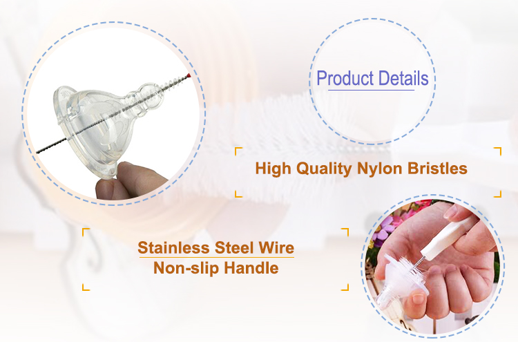 Aoqun Baby Bottle Nipple Cleaning Brush