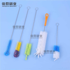 PA Sisal Sponge Washing Feeding Cleaning Baby Bottle Brush Cleaner Set