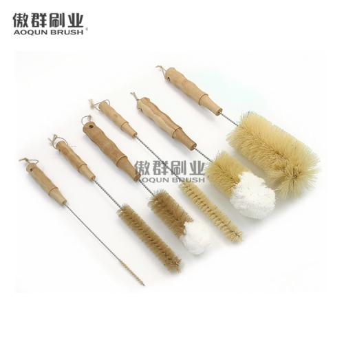 PA Sisal Sponge Washing Feeding Cleaning Baby Bottle Brush Cleaner Set