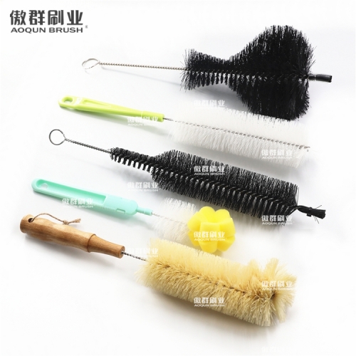 Kitchen Cleaning Scrub Glass Cup Bottle Suction Brush Kit