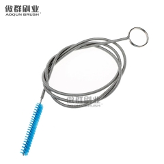 Flexible Kitchen Bathroom Shower Sewer Pipe Cleaner Coil Sink Drain Cleaning Brush