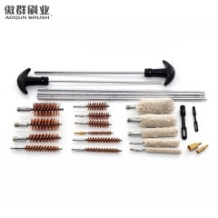 22, 223, 45, 6.5, 5.56, 30-06 Bore Cotton Nylon Brass Wire Gun Cleaning Brushes Set