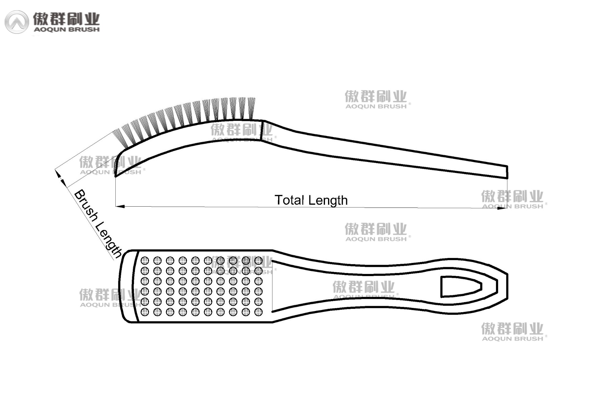 Instrument Cleaning Brushes drawing