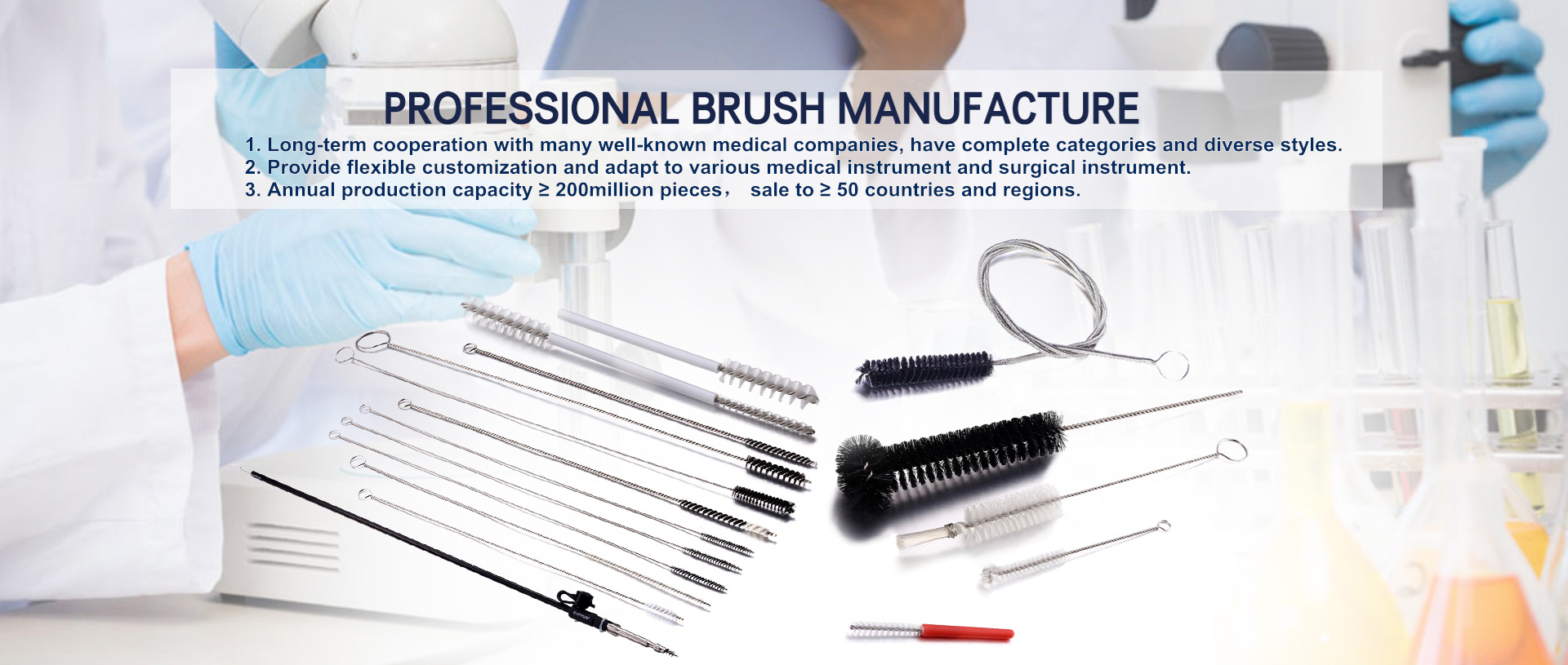Medical Surgical Instrument Cleaning Brush