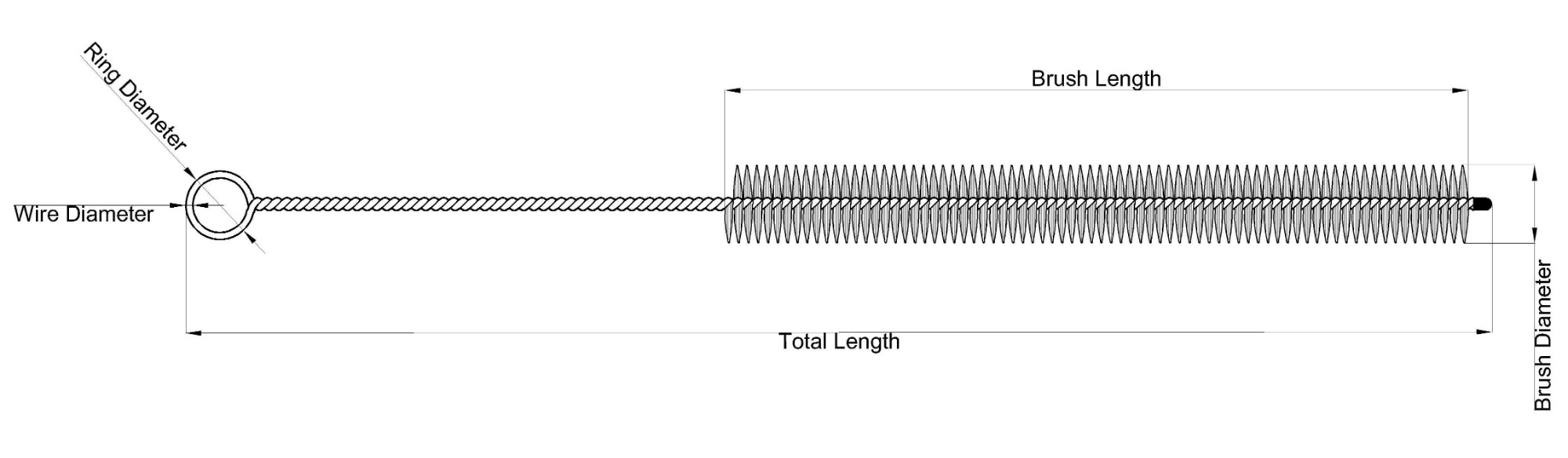 Twisted wire brushes