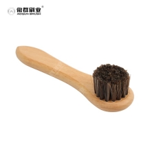 Shoe Polish Brush Set | Long Handle Brush | Leather Shoes Boot Cleaning | Horse Hair Bristle