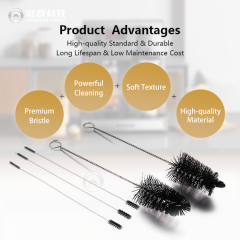 Grinder Cleaning Brush | Coffee Pot Curve Brush | Barista Brush in Stainless Steel