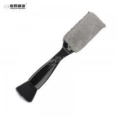 Glass Cleaner Tool, Car Interior Cleaning Kit, Car Detailing Kit Interior Cleaner with Detailing Brush Set, Gray Auto Detailing Supplies & Accessories