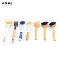 Dish Brush with Handle | Kitchen Scrub Brushes for Cleaning | Dish Scrubber with Stiff Bristles for Sink, Pots, Pans