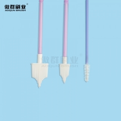 Disposable Sterile Cervical Brush for Pap Smear Soft Bristle Biocompatible
